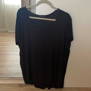 Size 8 Scoop Neck Black Shirt